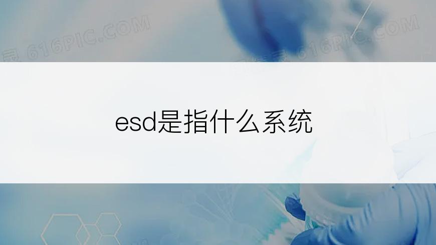 esd是指什么系统