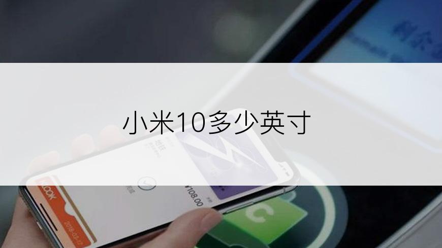 小米10多少英寸