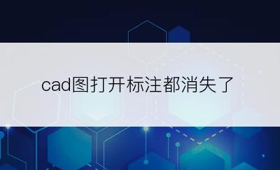 cad图打开标注都消失了