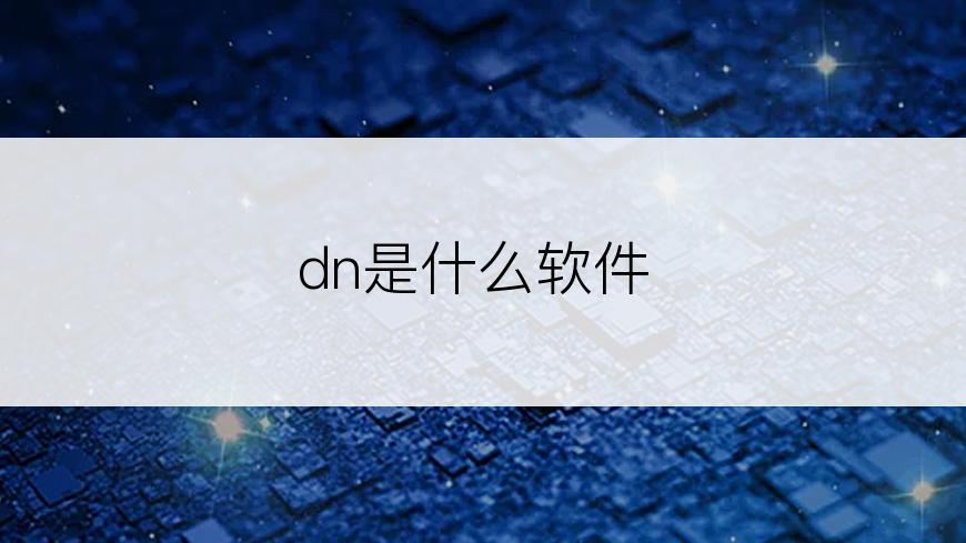 dn是什么软件