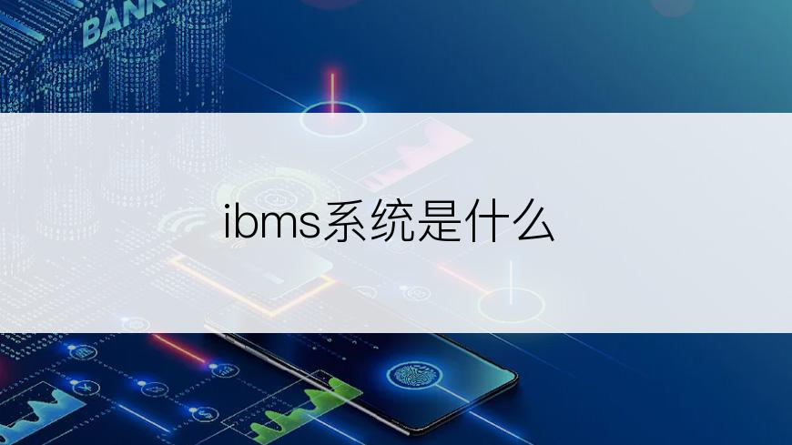 ibms系统是什么