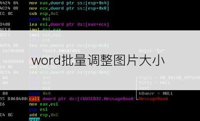 word批量调整图片大小