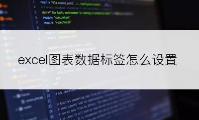 excel图表数据标签怎么设置