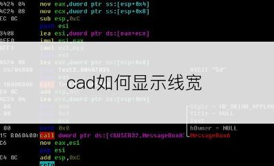 cad如何显示线宽