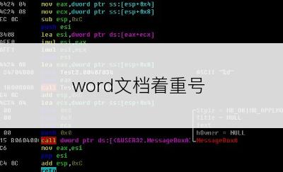 word文档着重号