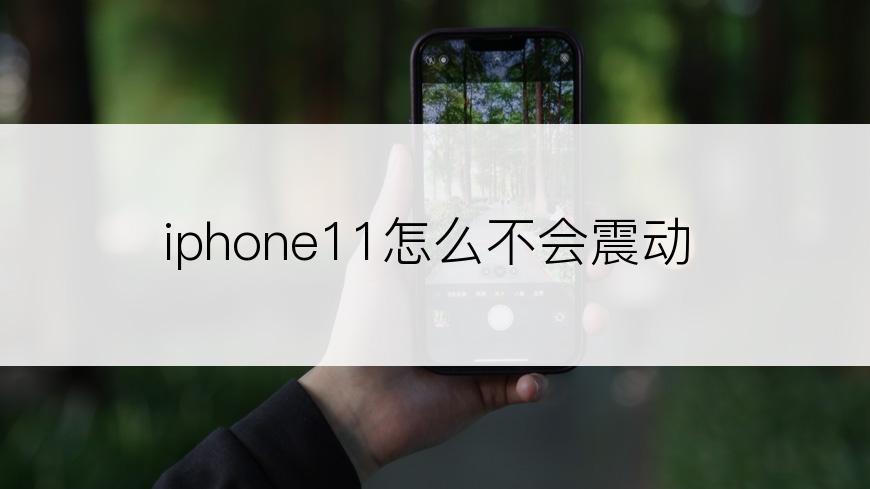 iphone11怎么不会震动