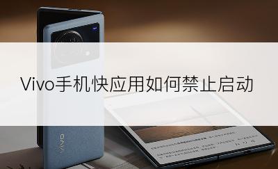 Vivo手机快应用如何禁止启动