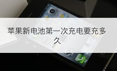 苹果新电池第一次充电要充多久