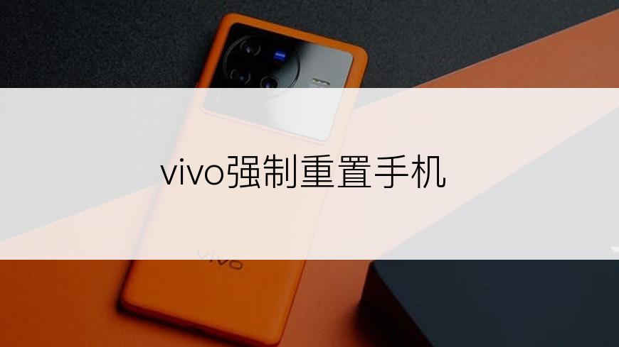 vivo强制重置手机