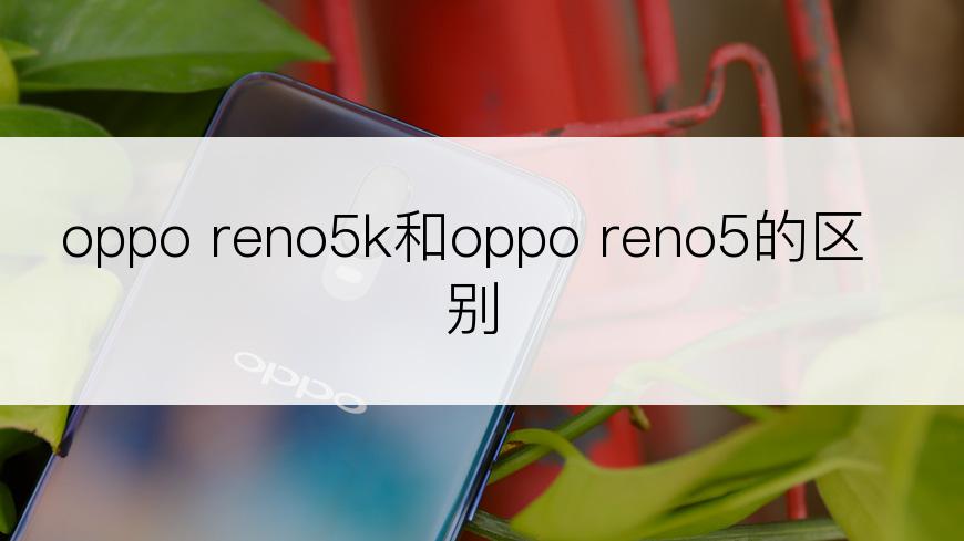 oppo reno5k和oppo reno5的区别