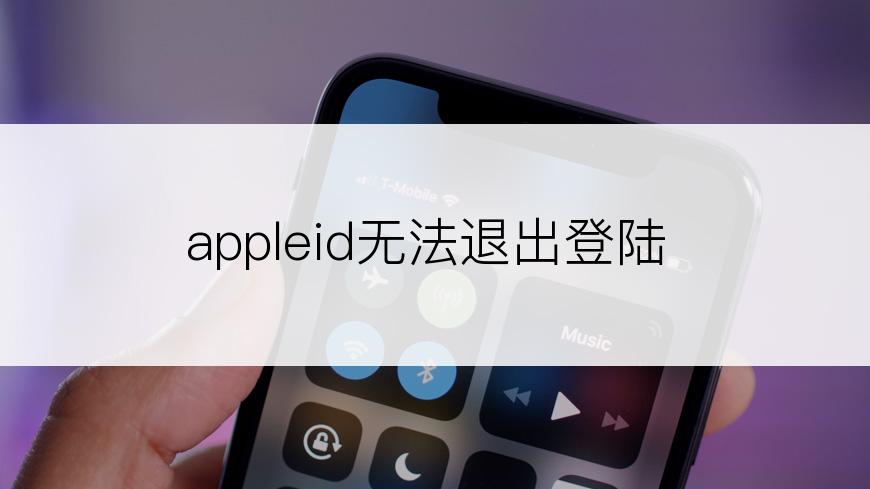 appleid无法退出登陆