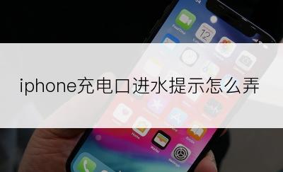 iphone充电口进水提示怎么弄