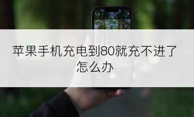 苹果手机充电到80就充不进了怎么办