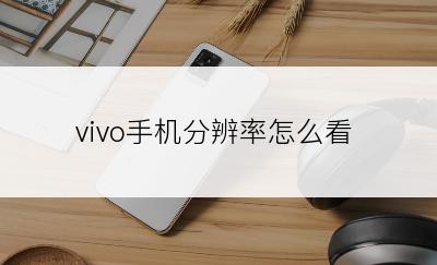 vivo手机分辨率怎么看