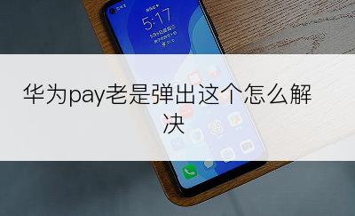 华为pay老是弹出这个怎么解决