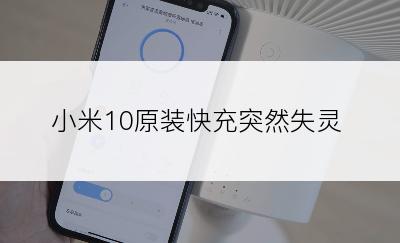 小米10原装快充突然失灵