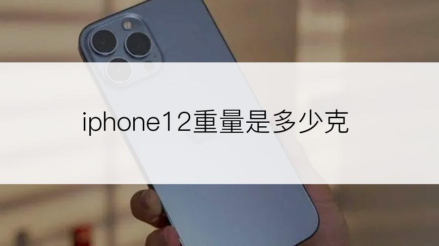 iphone12重量是多少克