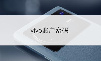 vivo账户密码