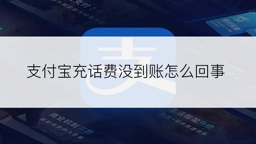 支付宝充话费没到账怎么回事