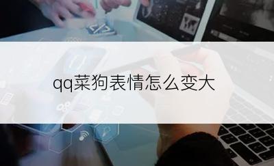 qq菜狗表情怎么变大