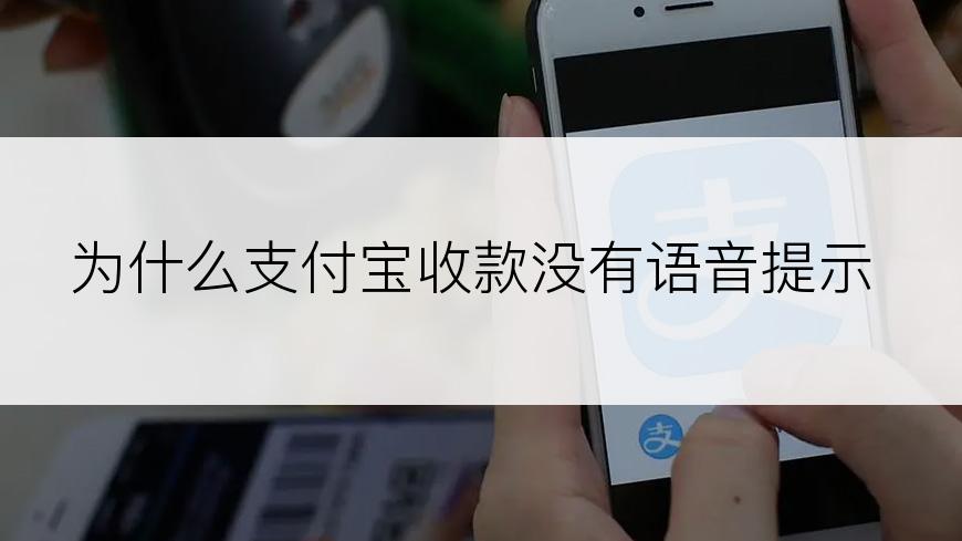 为什么支付宝收款没有语音提示