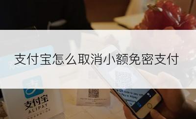 支付宝怎么取消小额免密支付