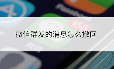 微信群发的消息怎么撤回