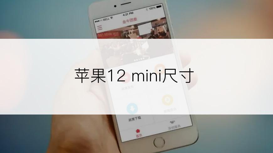 苹果12 mini尺寸