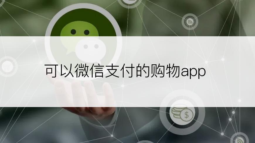 可以微信支付的购物app