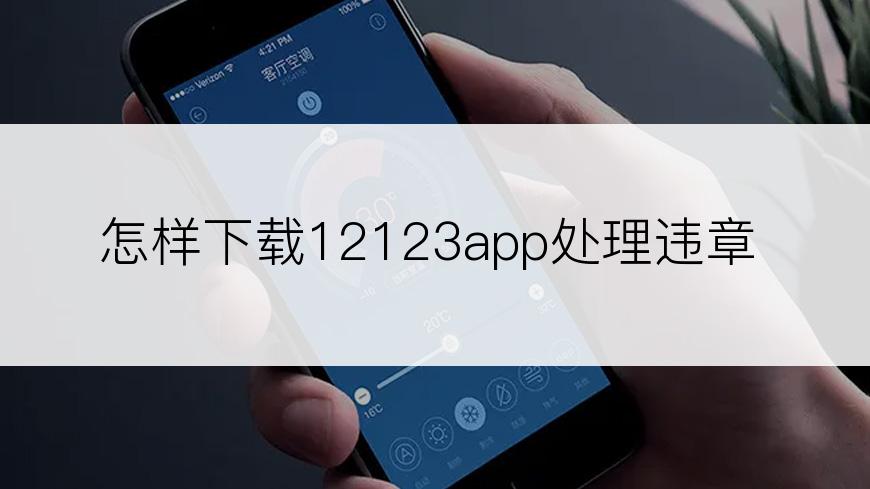 怎样下载12123app处理违章