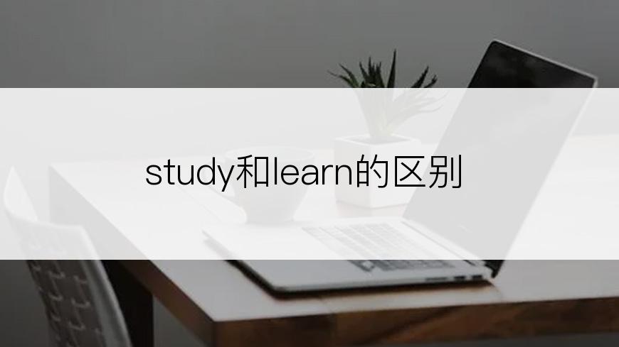 study和learn的区别