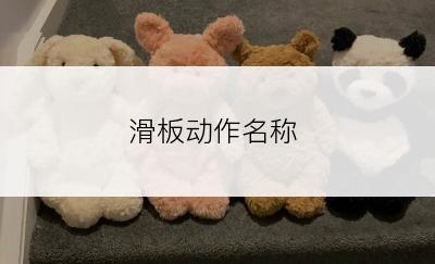 滑板动作名称