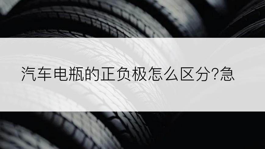 汽车电瓶的正负极怎么区分?急!