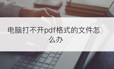 电脑打不开pdf格式的文件怎么办