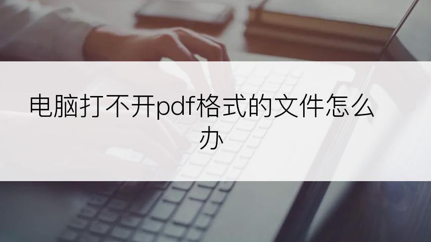 电脑打不开pdf格式的文件怎么办