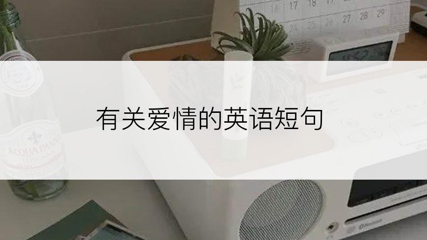 有关爱情的英语短句