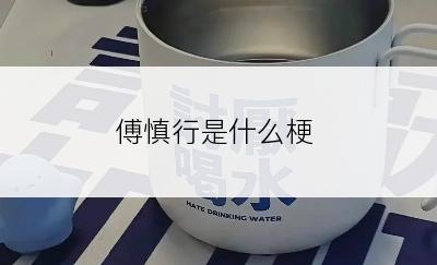 傅慎行是什么梗