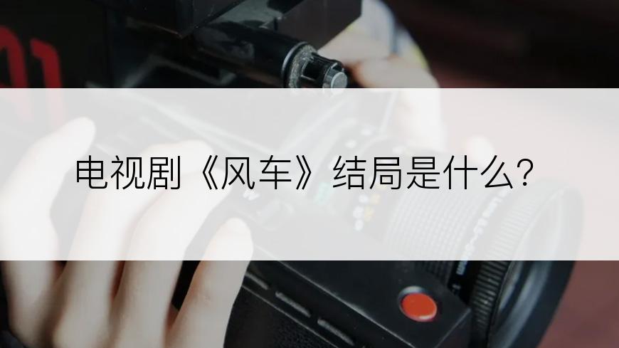 电视剧《风车》结局是什么？