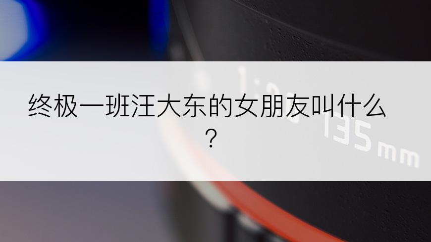 终极一班汪大东的女朋友叫什么？