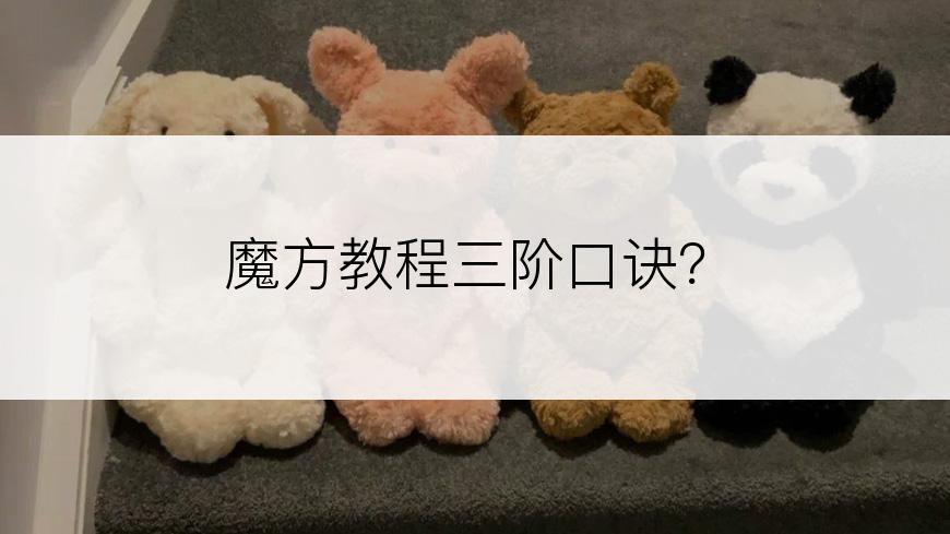 魔方教程三阶口诀？