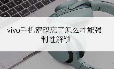 vivo手机密码忘了怎么才能强制性解锁