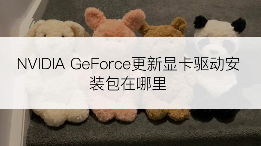 NVIDIA GeForce更新显卡驱动安装包在哪里