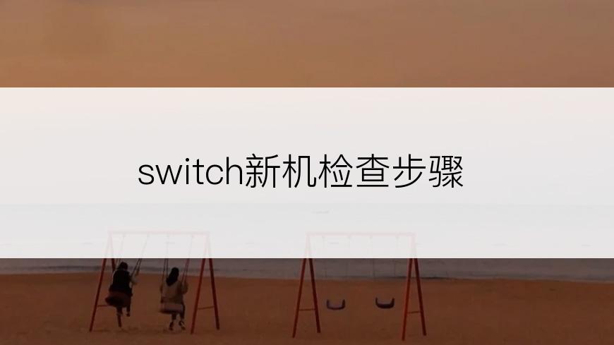 switch新机检查步骤