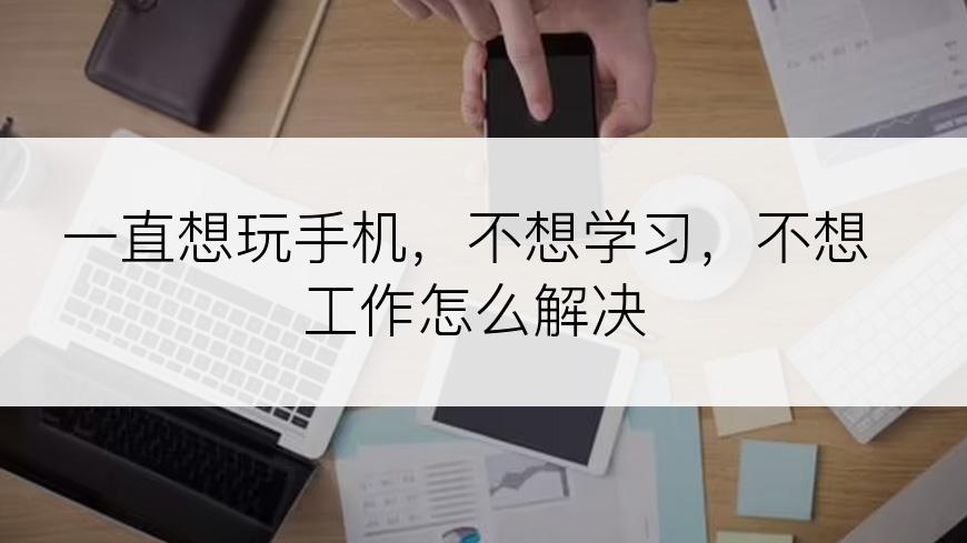 一直想玩手机，不想学习，不想工作怎么解决