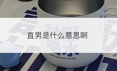 直男是什么意思啊