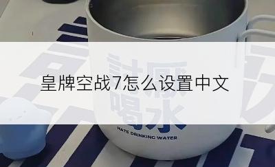 皇牌空战7怎么设置中文