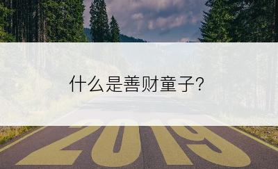 什么是善财童子？