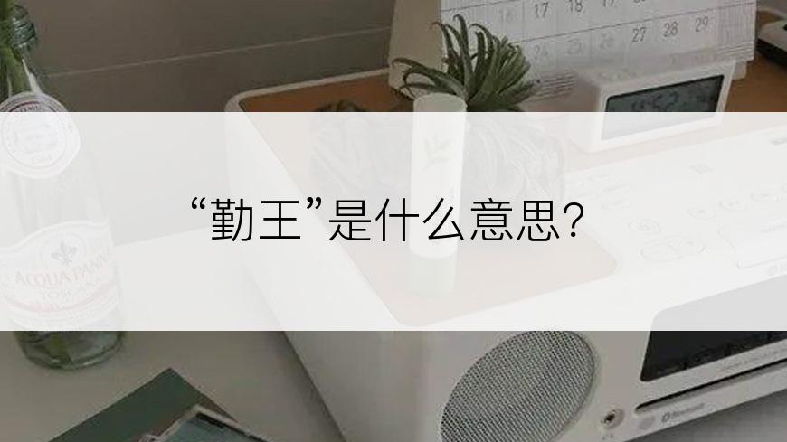 “勤王”是什么意思？