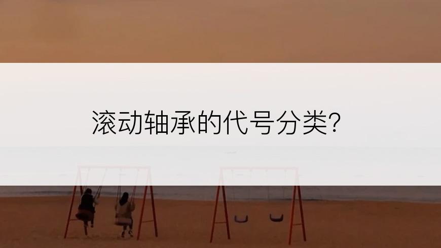 滚动轴承的代号分类？