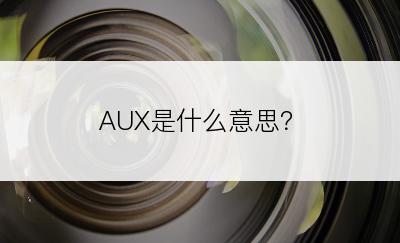 AUX是什么意思？